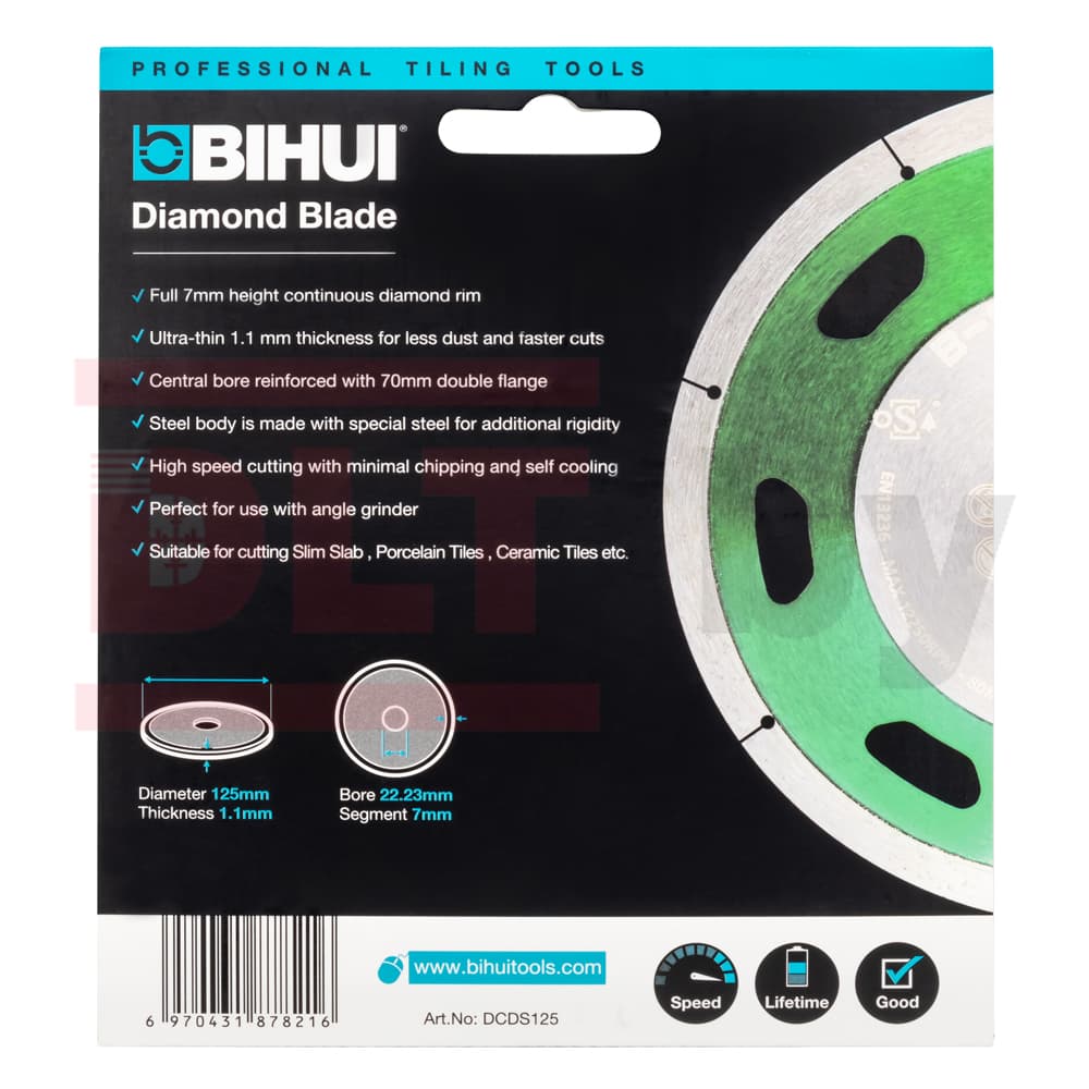 Алмазный диск BIHUI B-SLIM, 125х1,1мм, арт.DCDS125 - фото 7