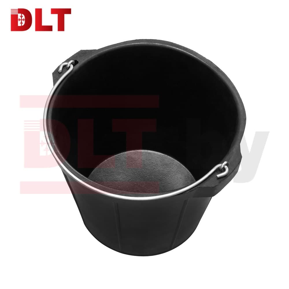 Ведро строительное гибкое усиленное, DLT, 8л (факт. 7,6л), тип RUBBERBUCK, арт.2901