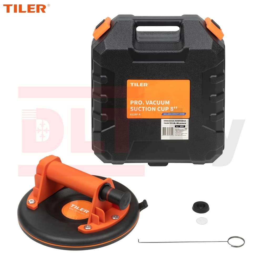 Присоска помповая Tiler TPZ-28, Ø8 дюймов, арт. 4991