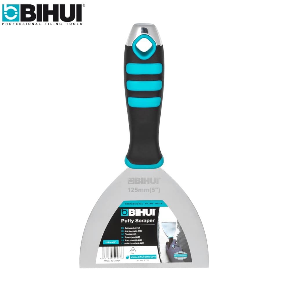 Шпатель малярный BIHUI 5&amp;quot; (125мм) из нержавеющей стали, арт.PTT5