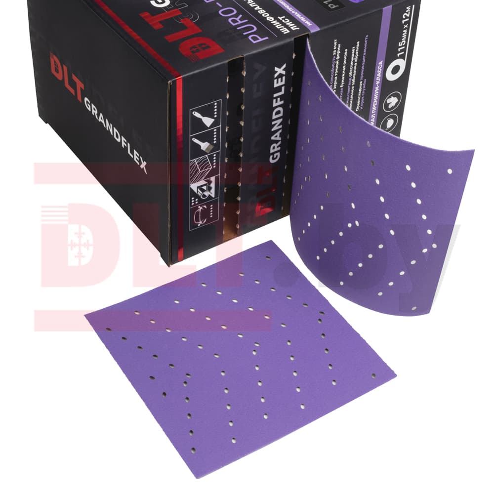 Шлифовальный лист в рулоне DLT GrandFlex PURO-ROLL, P320, 70мм*12м, (керамика точной формы), арт.3621 - фото 4