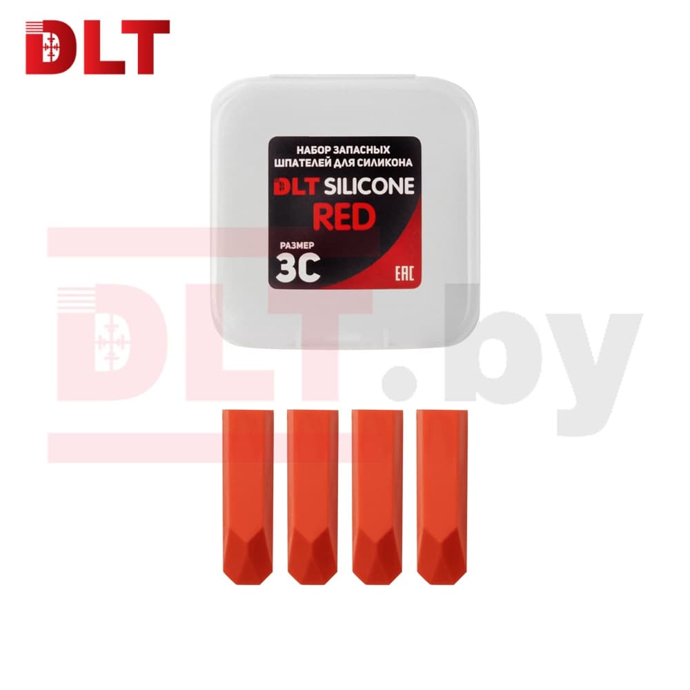 Набор запасных шпателей для DLT Silicone, (размер 3С-red), КРАСНЫЕ, арт.1752