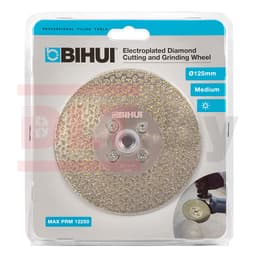 Универсальный шлифовально-отрезной алмазный диск  BIHUI GALVANIC, 125мм, арт.DCWME5 - фото 4