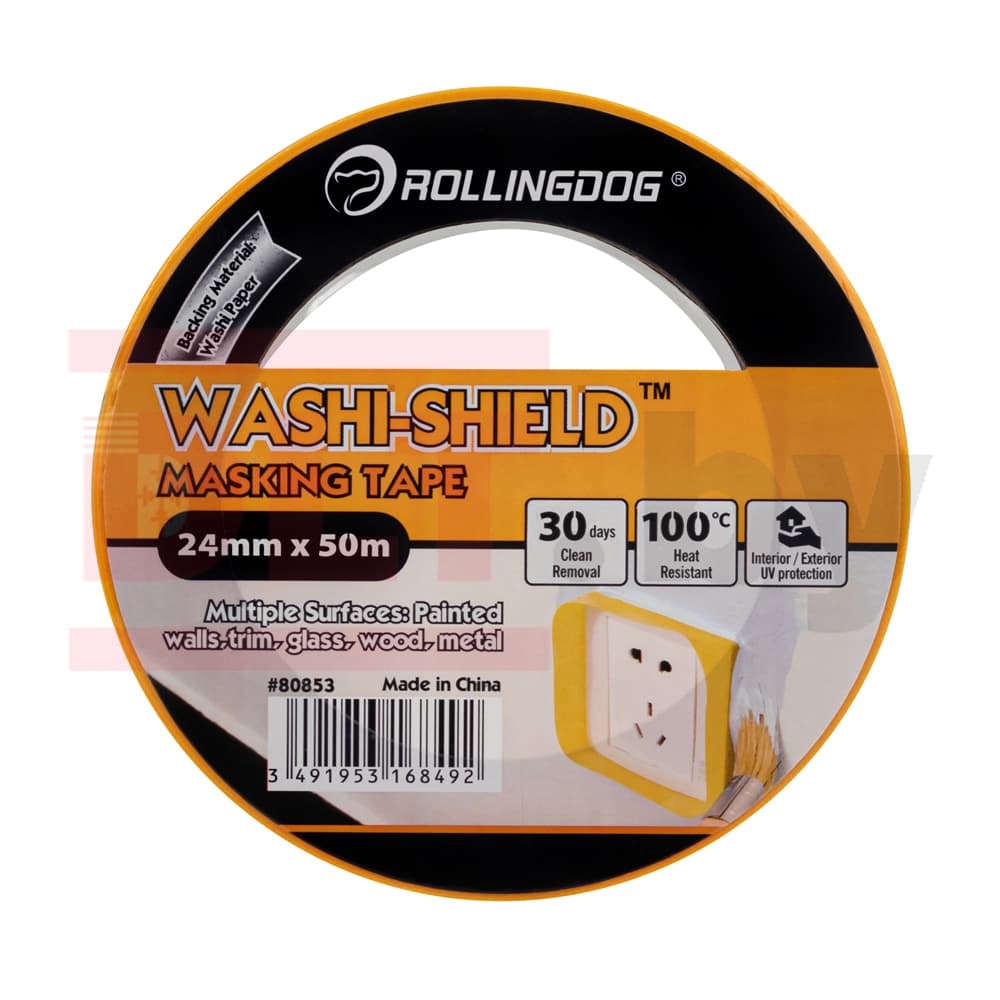 Малярная лента Rollingdog WASHI-SHIELD 24мм x 50м, арт.80853 - фото 3
