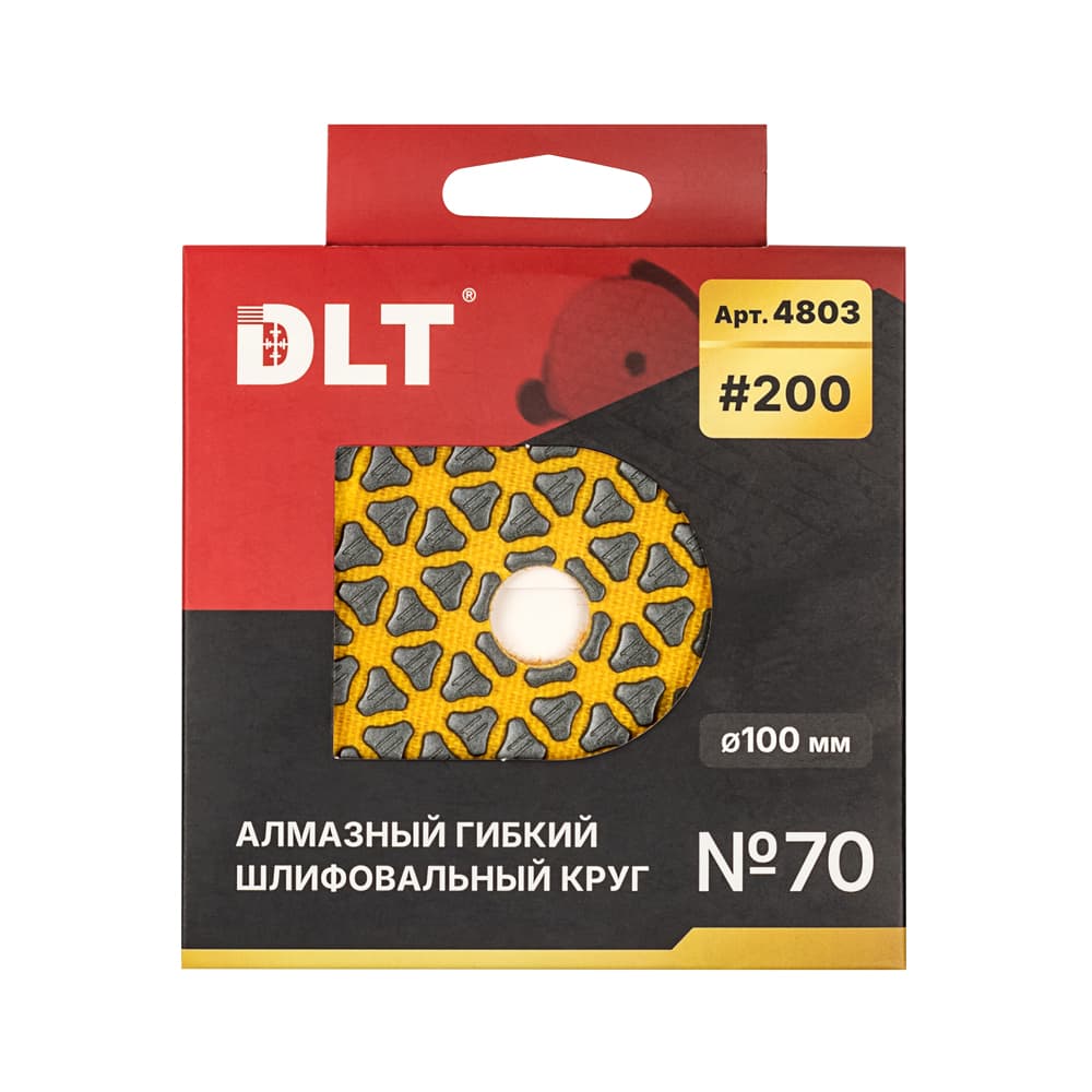 АГШК DLT №70, для сухой шлифовки, #200,100мм, арт.4803 - фото 5
