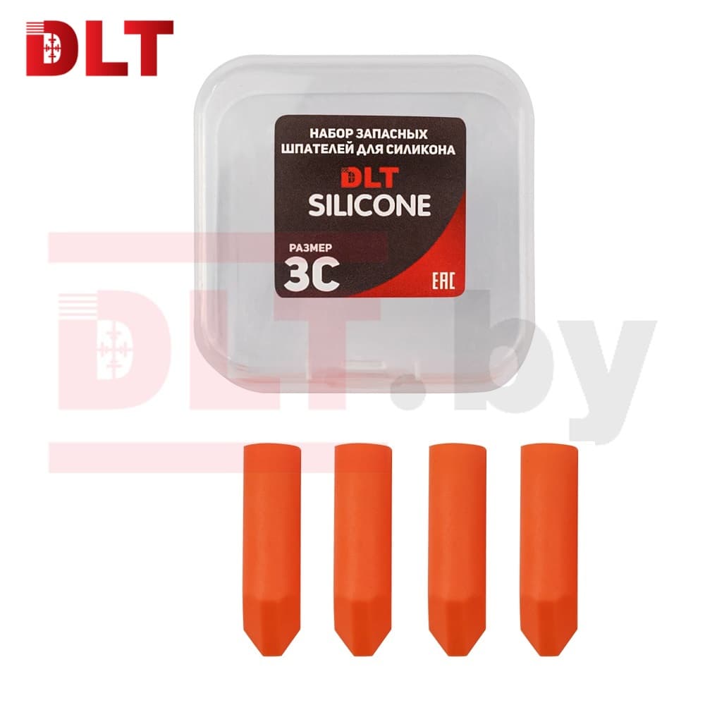 Набор запасных шпателей для DLT Silicone, (размер 3С) ОРАНЖЕВЫЕ, арт.1586