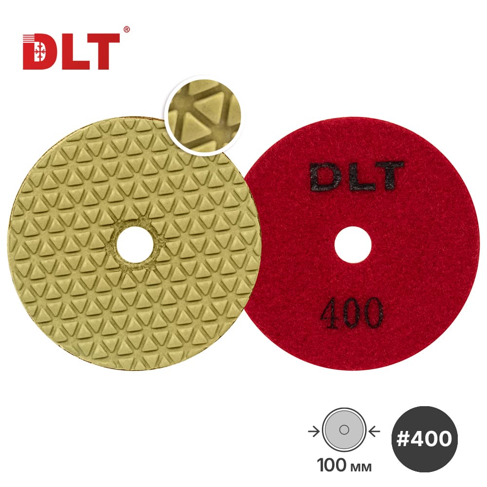 АГШК DLT №11, для сухой шлифовки, #400, 100мм, арт.0936