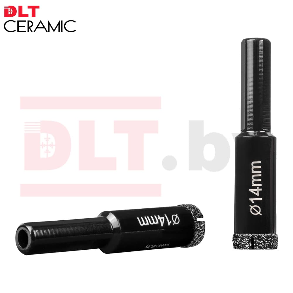 Алмазная коронка по плитке и керамограниту DLT CERAMIC, 14мм, арт.0665