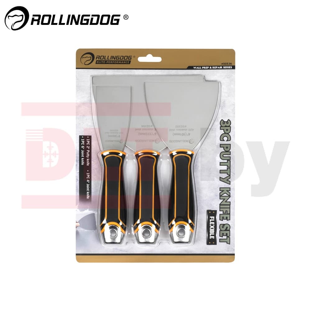 Набор шпателей Rollingdog Greyhound 2/4/6" (50/100/150мм),  арт.50536