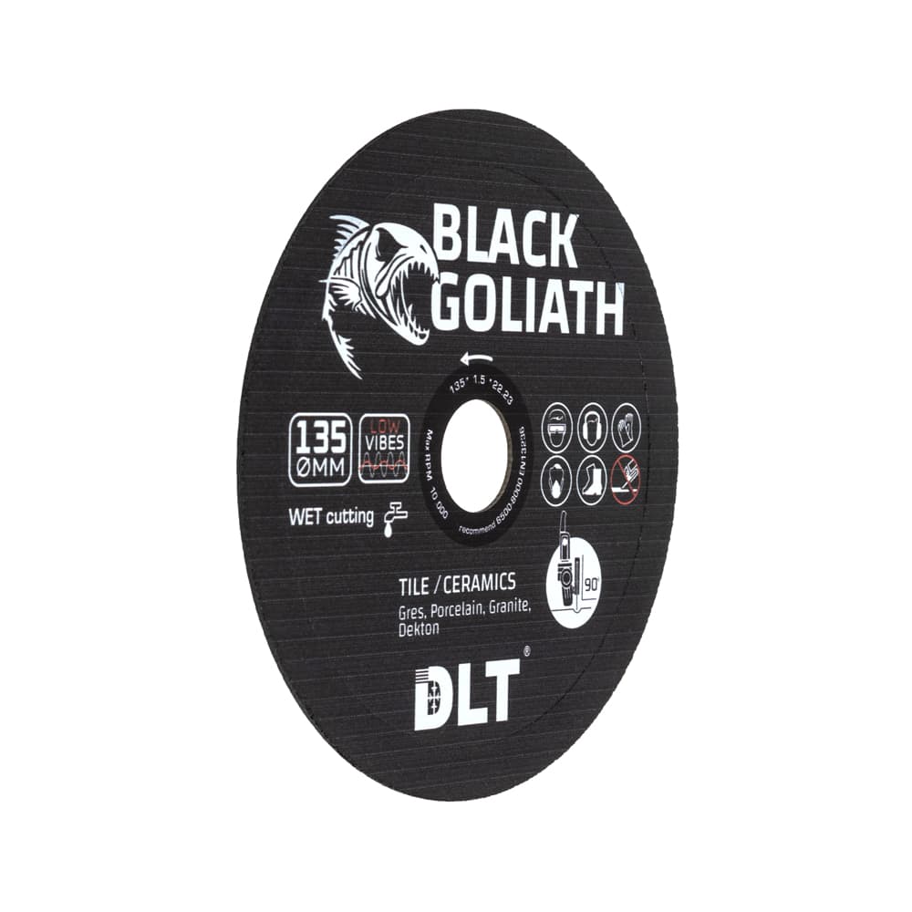 Алмазный диск DLT Black Goliath (ЗАВОДСКОЙ РЕЗ), 135x1,5мм из черной смолы, арт.5228 - фото 3
