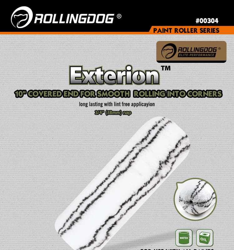 Валик Rollingdog 250мм, ворс 18мм, для каркаса 38мм, полиамид арт.00304 - фото 4