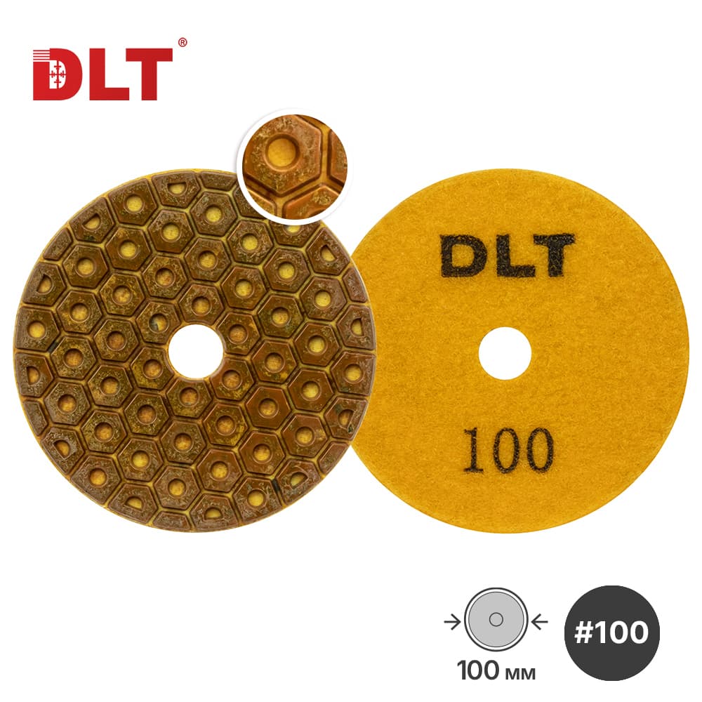 АГШК DLT №10, для сухой шлифовки, #100, 100мм, арт.0931