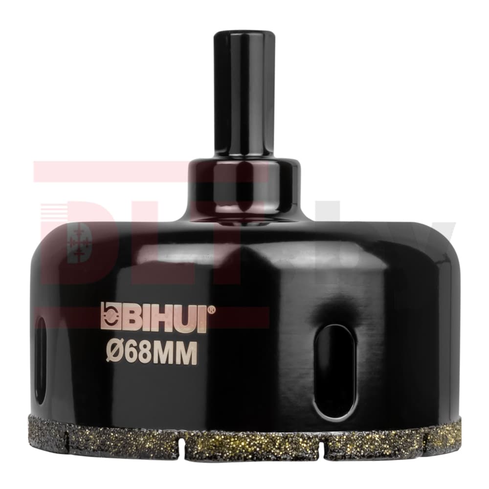 Алмазная коронка по стеклу и керамике BIHUI (гальваническая алмазная коронка), 68мм, арт.DBW68 - фото 3