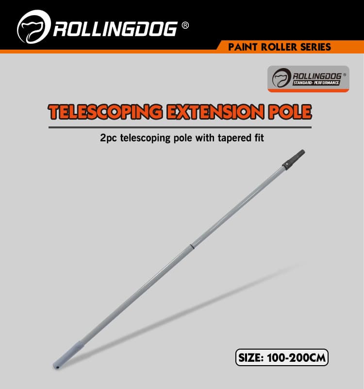 Телескопический удлинитель Rollingdog 110-200 см, конус, сталь покрытая пластиком, арт.40070 - фото 4