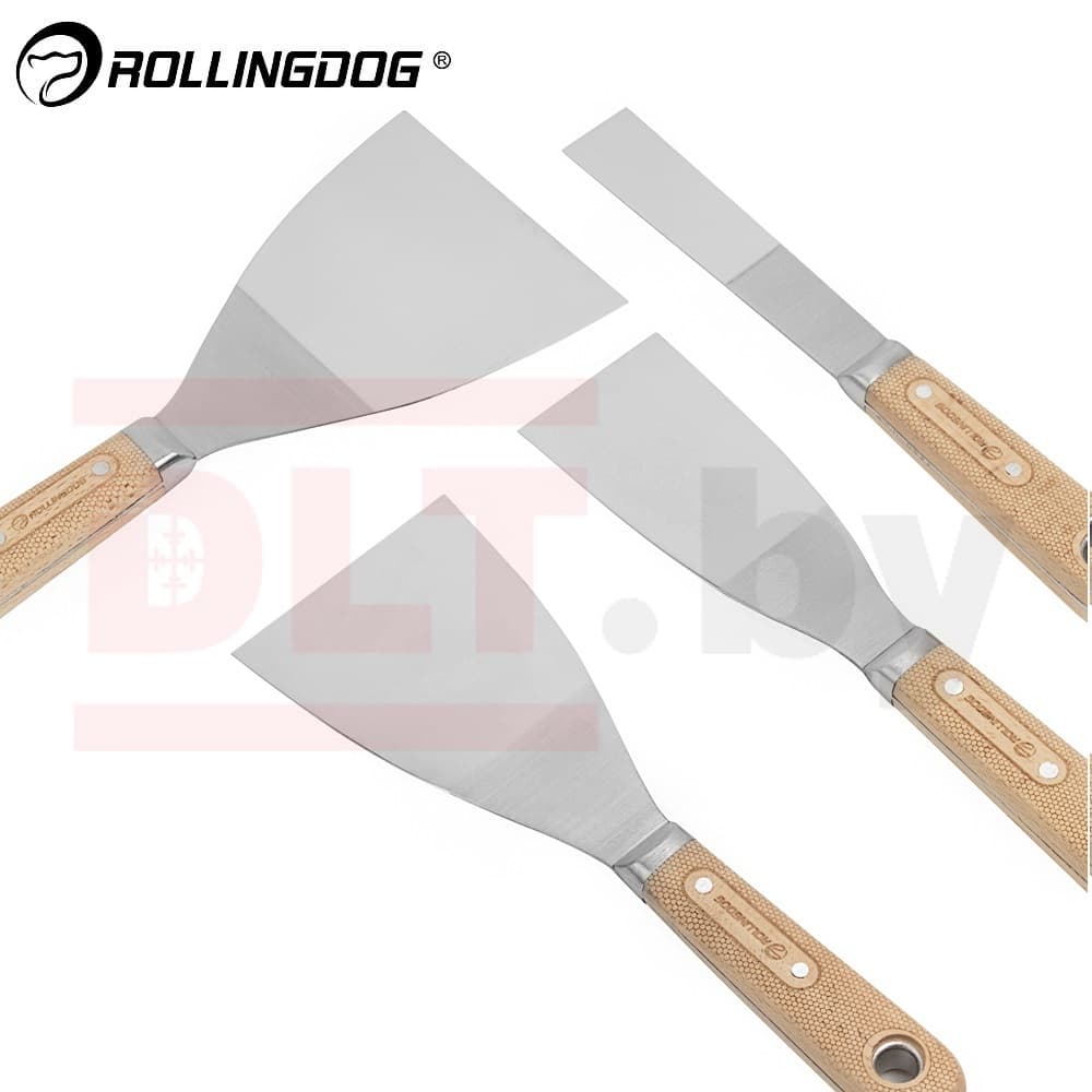 Набор шпателей Rollingdog 1/ 2/ 3/ 4&amp;quot; (25/50/76/101мм), серия Elite, арт.50361