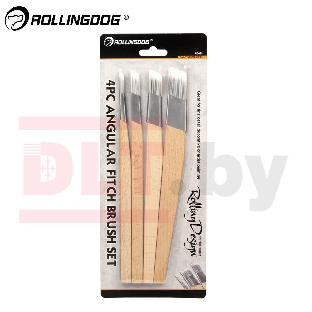 Набор филеночных кистей Rollingdog Design 6/12/18/25мм, синтетика, серия Professional, арт.10689
