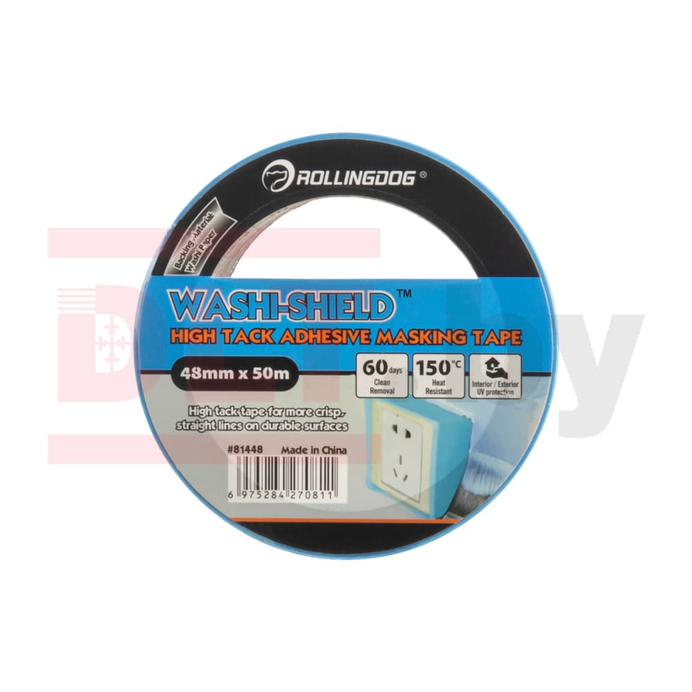 Малярная лента Rollingdog WASHI-SHIELD 48мм x 50м, арт.81448 - фото 3