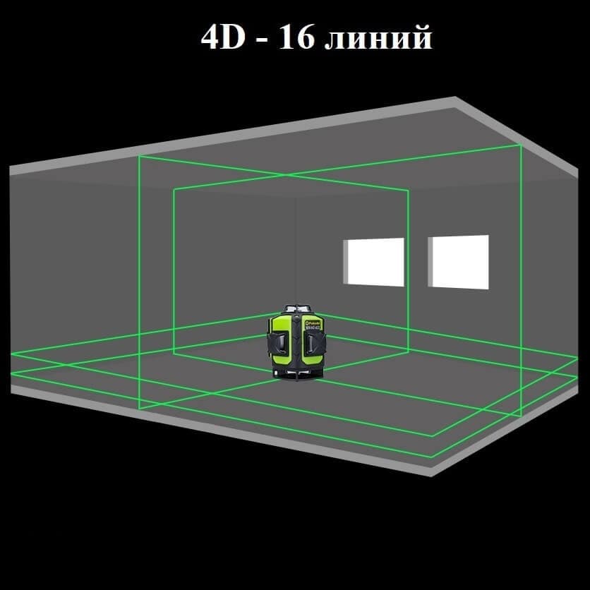 Лазерный уровень (нивелир) Fukuda MW-94D-4GX PRO, арт.0378 - фото 5