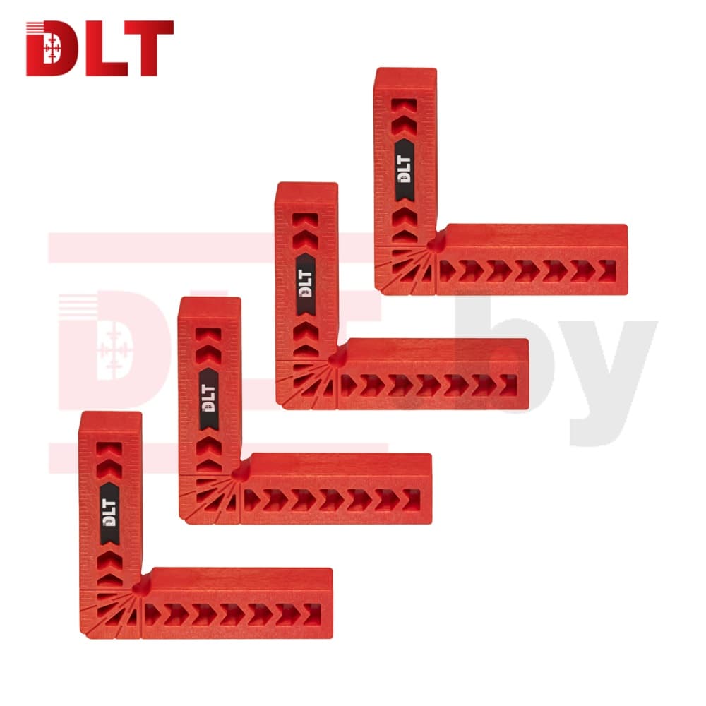 Набор угольников столярных пластиковых DLT, 4 штуки, 75*75мм, арт.86404
