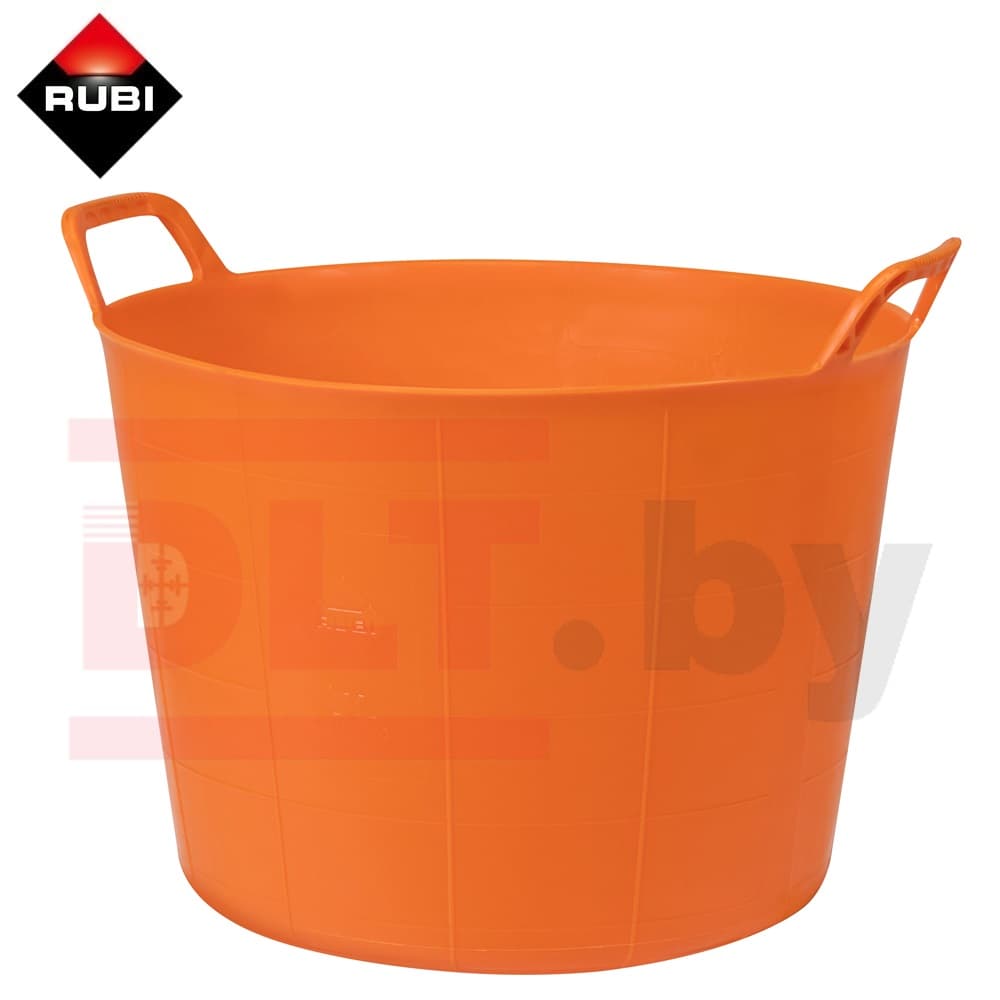 Ведро строительное гибкое RUBI (оранжевое), 40л, арт.88724