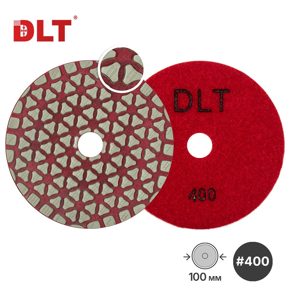 АГШК DLT №70, для сухой шлифовки, #400,100мм, арт.4804