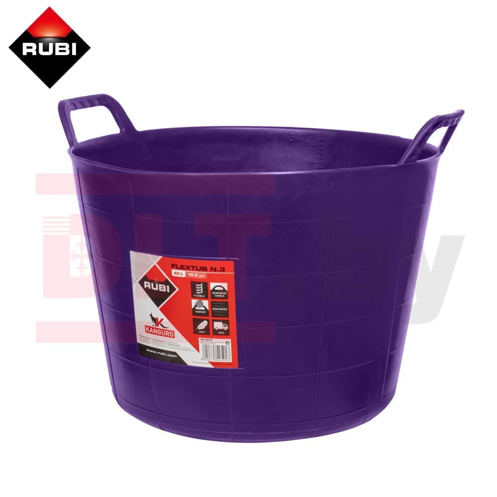 Ведро строительное гибкое RUBI (фиолетовое), 40л, арт.88729