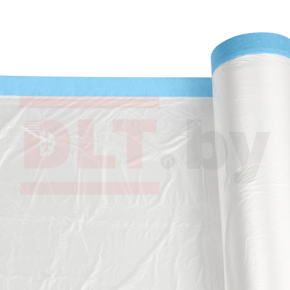 Укрывное полотно на малярной ленте Rollingdog WASHI-SHIELD 8мкм, 150см*30м, арт.81450 - фото 2