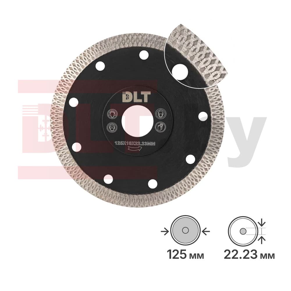 Алмазный диск DLT №43 (Turbo-X Black), 125х1,4мм, арт.1483