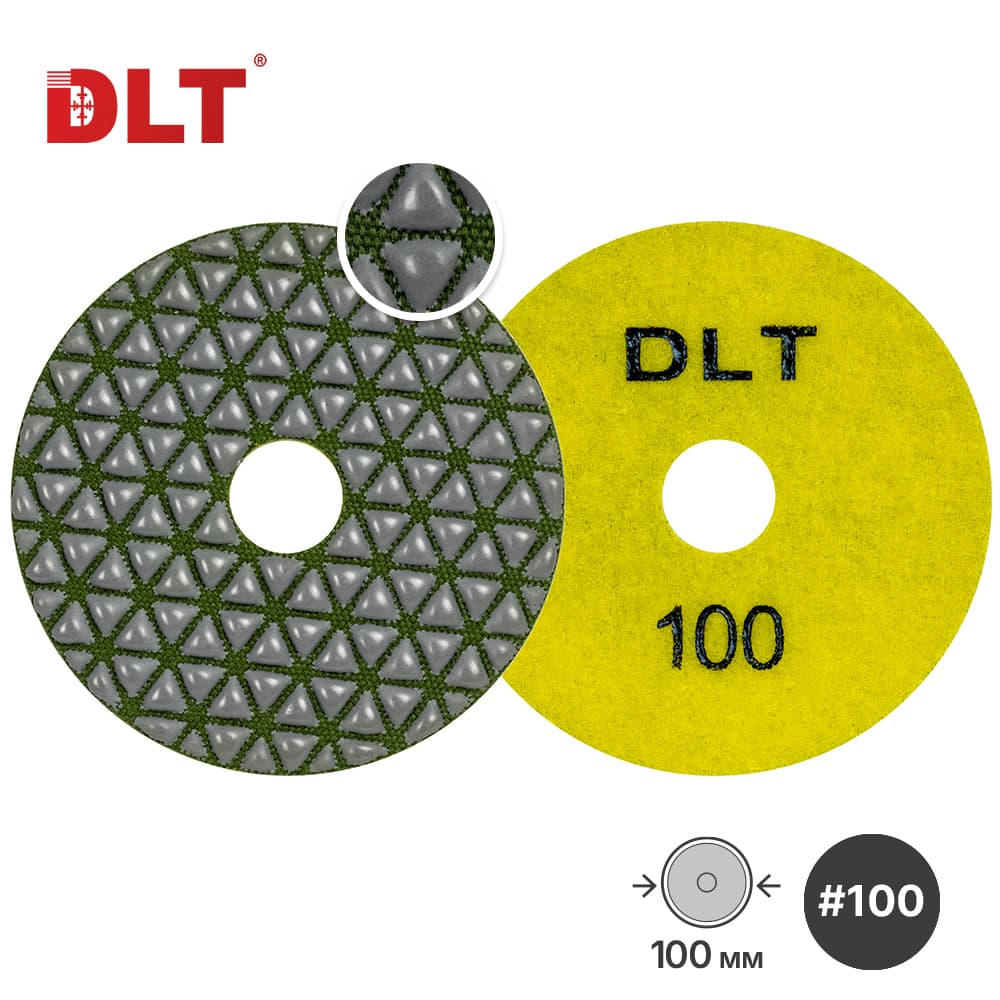 АГШК DLT №2, для сухой шлифовки, #100, 100мм, арт.0642