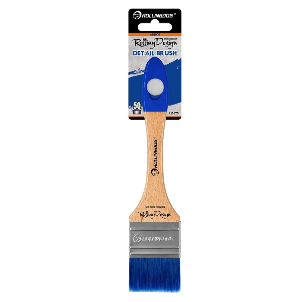 Кисть Rollingdog Detail Brush 50мм, прямой срез, синтетика, серия Elite, арт.10673 - фото 2
