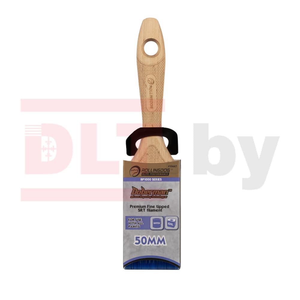 Кисть Rollingdog BP1000 50мм, прямой срез, синтетика серия Elite, арт.10667 - фото 2