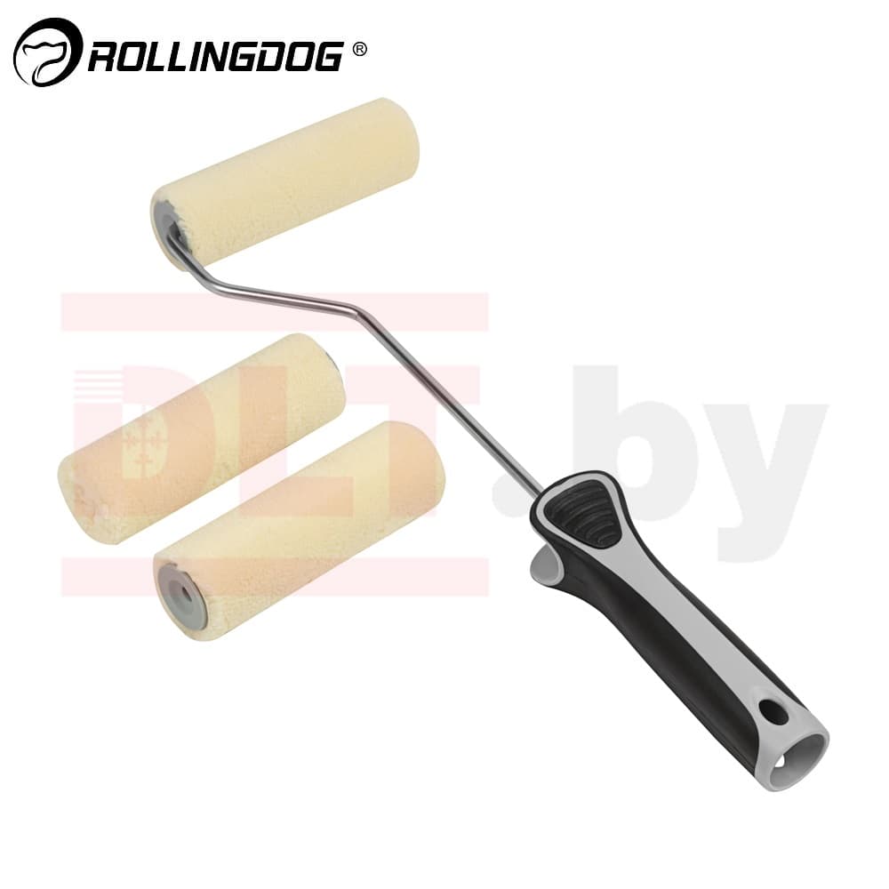 Набор валиков с бюгелем Rollingdog HI-SHEEN 100мм, ворс 5мм, велюр, арт.60248