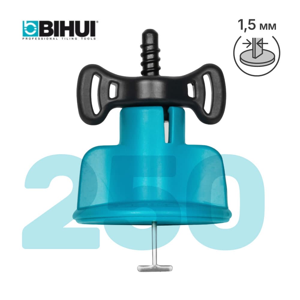 Система выравнивания плитки (СВП многоразовая) BIHUI 1,5 мм, 250 шт., арт.TSL250