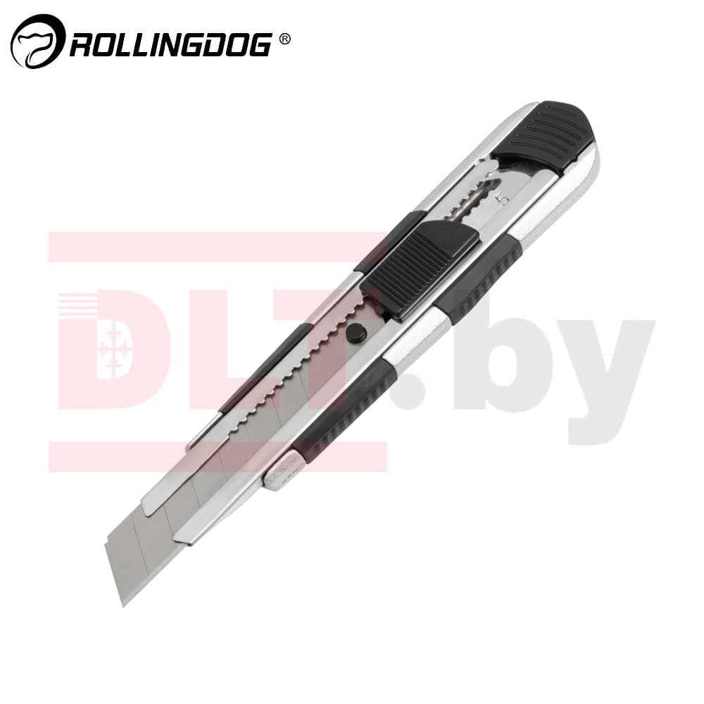 Нож строительный Rollingdog, лезвие 18мм, арт.50087