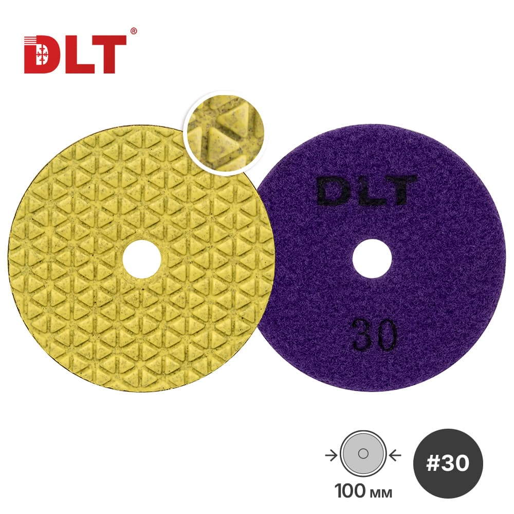 АГШК DLT №11, для сухой шлифовки, #30, 100мм, арт.0935