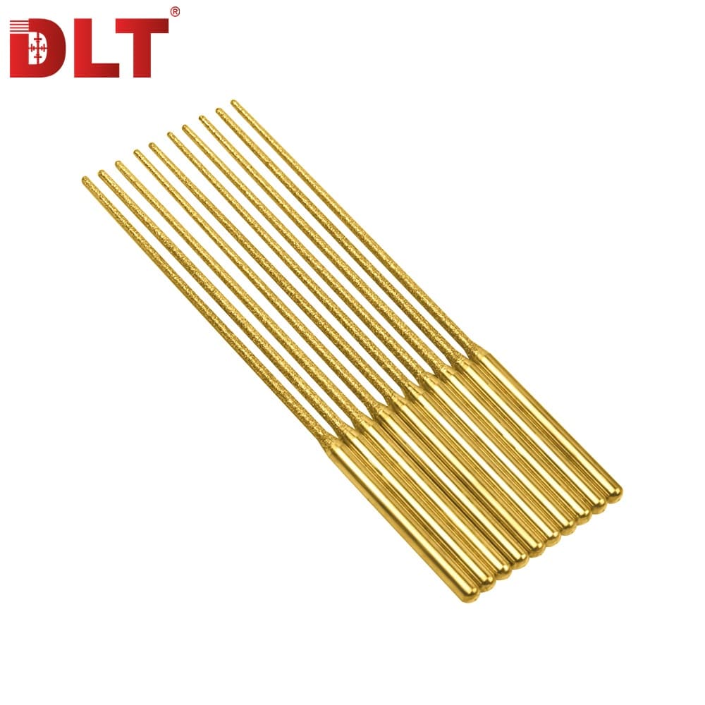 Набор алмазных иголок (фрез) DLT для гравера, конус 1-1,4 мм, #150 (10 шт), арт.5316