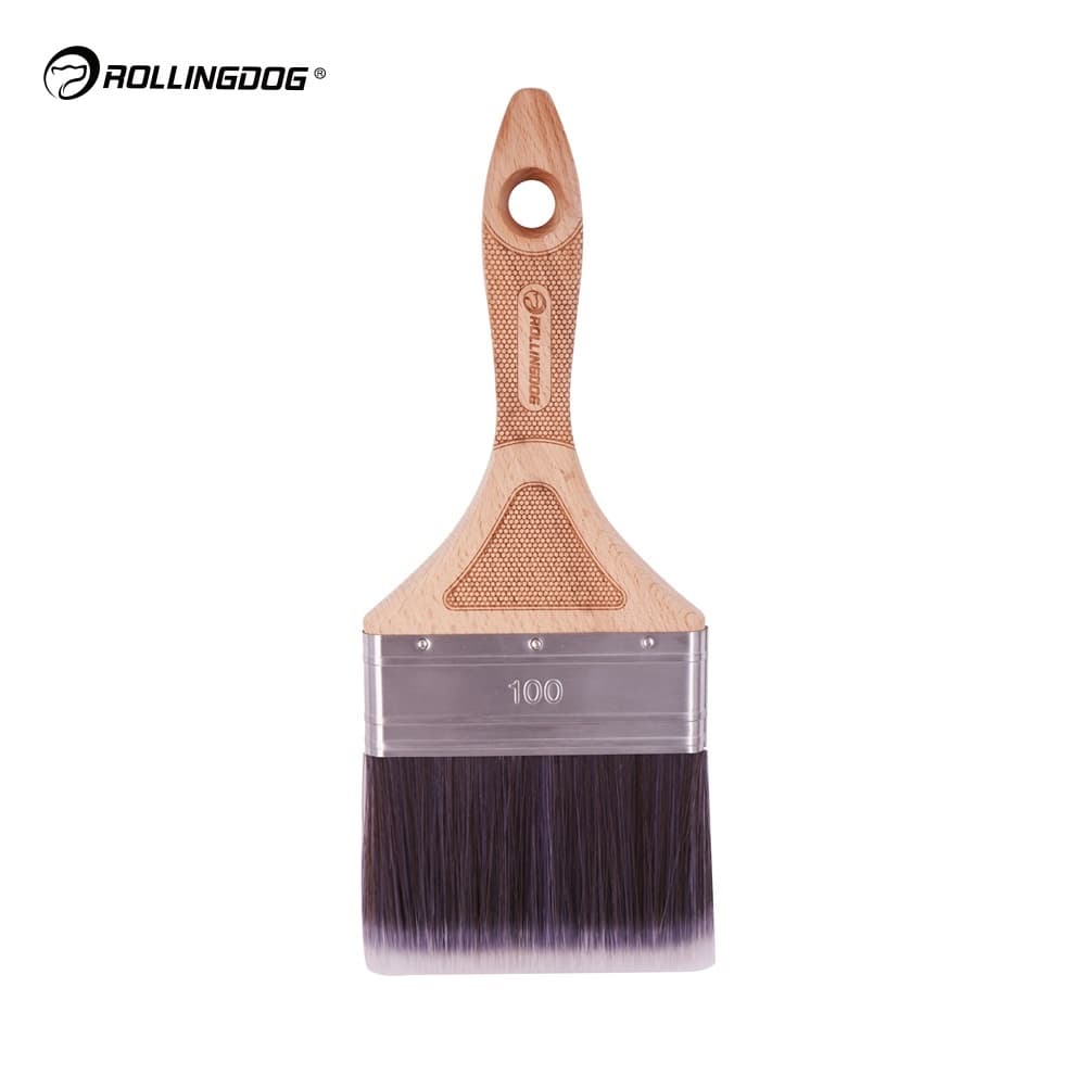 Кисть Rollingdog 100мм, прямой срез, синтетика, серия Elite, арт.10657 - фото 5