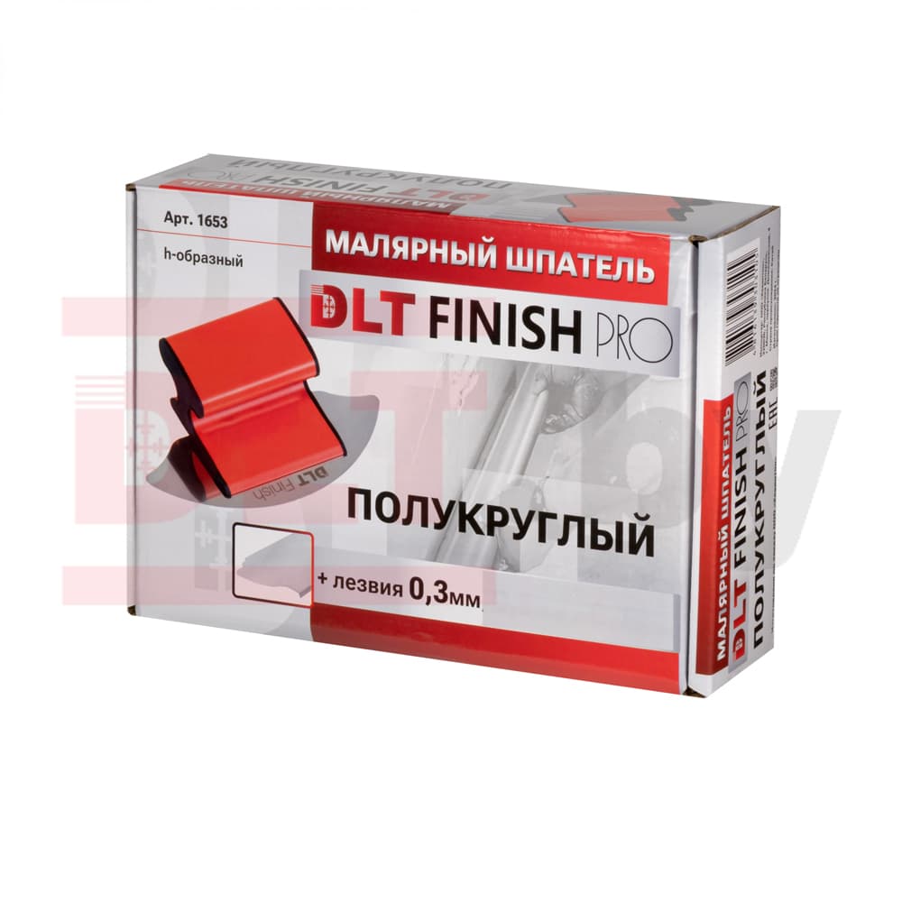 Малярный шпатель DLT Finish версия PRO, полукруглый, h-образный, арт.1653 - фото 6