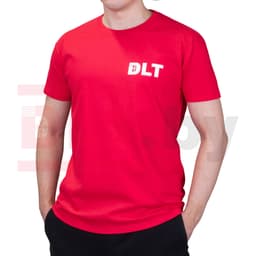 Футболка DLT, размер L, красная, арт.4342