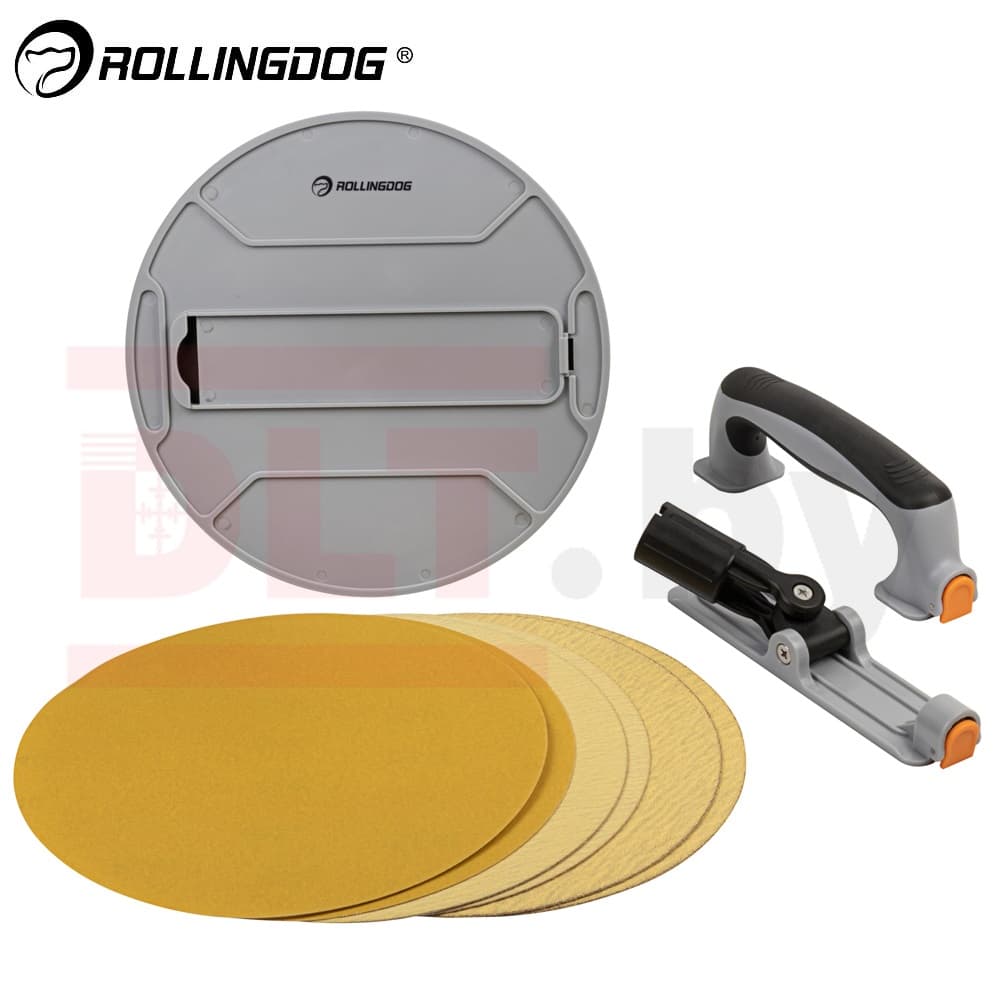 Набор для ручной шлифовки Rollingdog SURFEX №1 (9 предметов), соединение резьба, серия  Elite, арт.90155