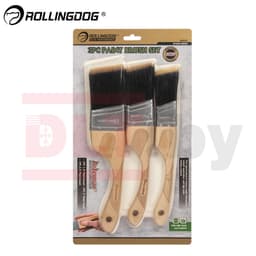 Набор кистей Rollingdog DOBERMAN XP1000 38/50/63 мм, угловой срез, нейлон/полиэстер, арт.10747 - фото 3