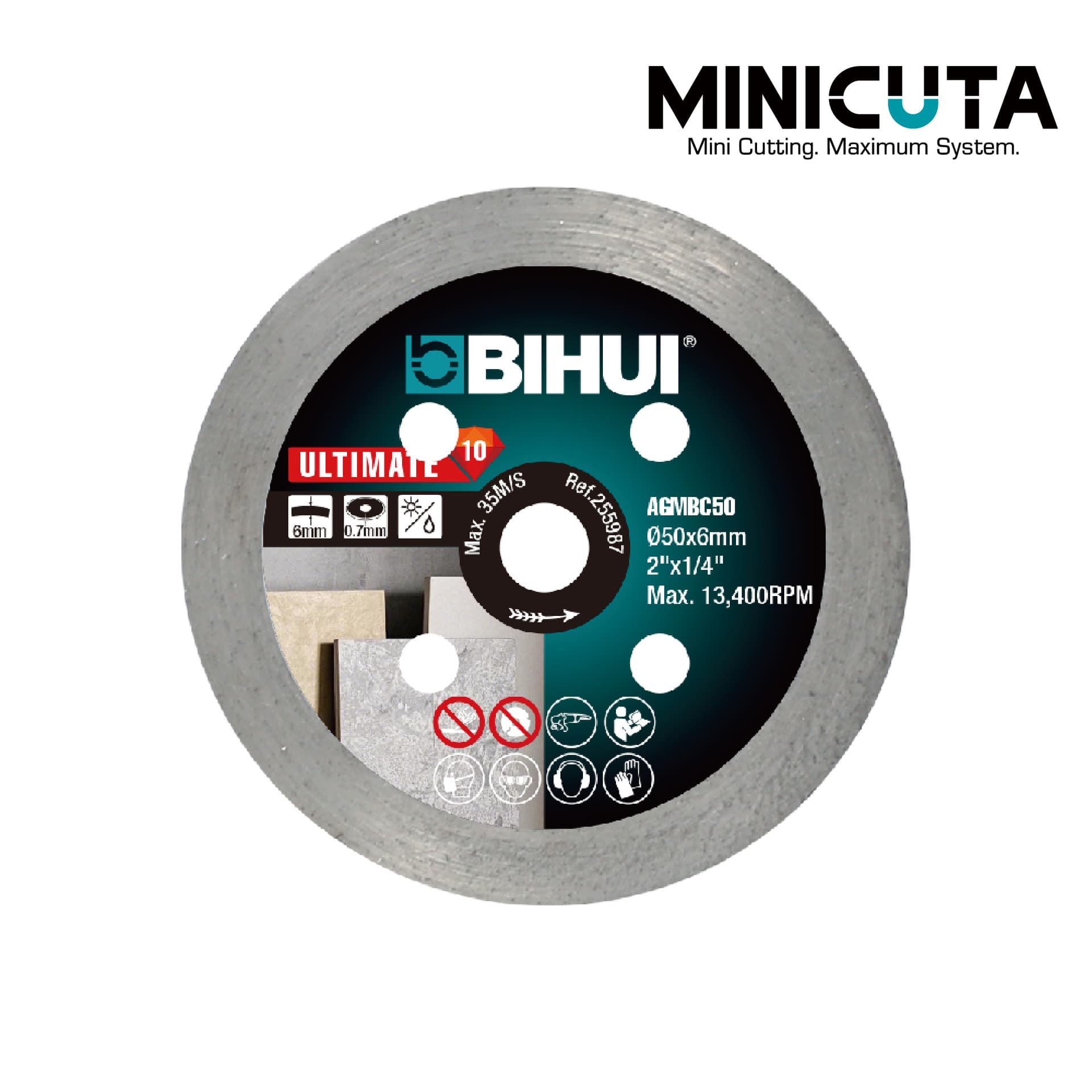 Алмазный диск BIHUI Ø50мм*0,7мм, для гравера, арт.AGMBC50