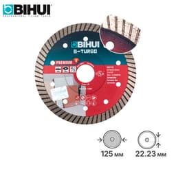 Алмазный диск BIHUI B-TURBO, 125х1,4мм, арт.DCCT125
