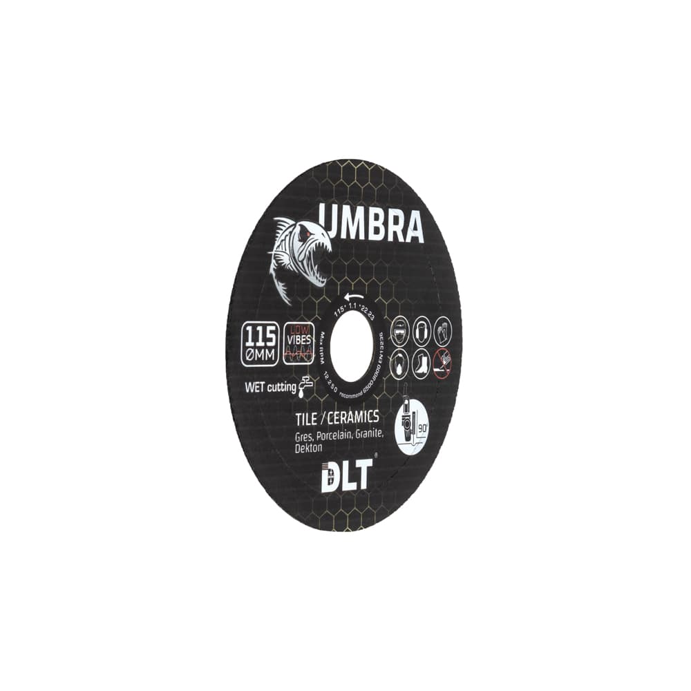 Алмазный диск DLT Umbra (ЗАВОДСКОЙ РЕЗ), 115x1,1мм из черной смолы, арт.5225 - фото 3