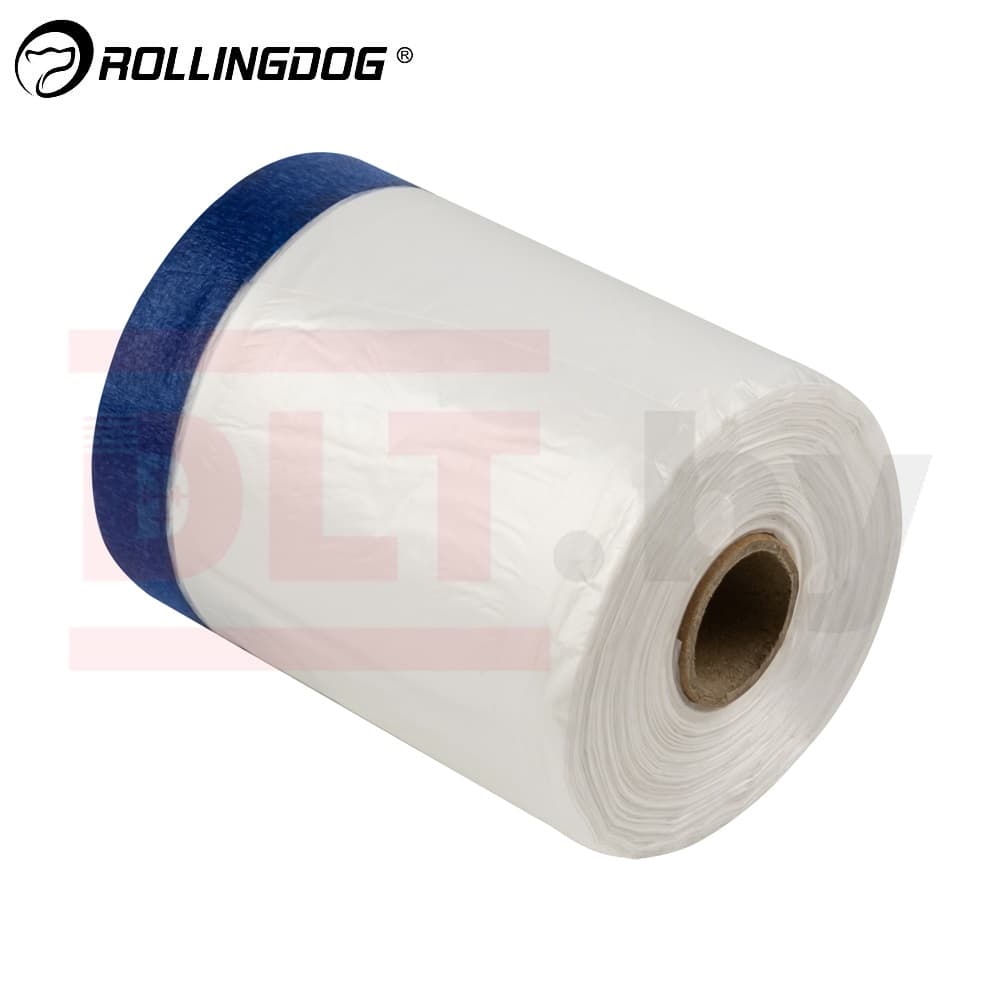 Укрывное полотно на малярной ленте Rollingdog PAINTERS-SHIELD 8мкм, 55см*33м, арт.80347