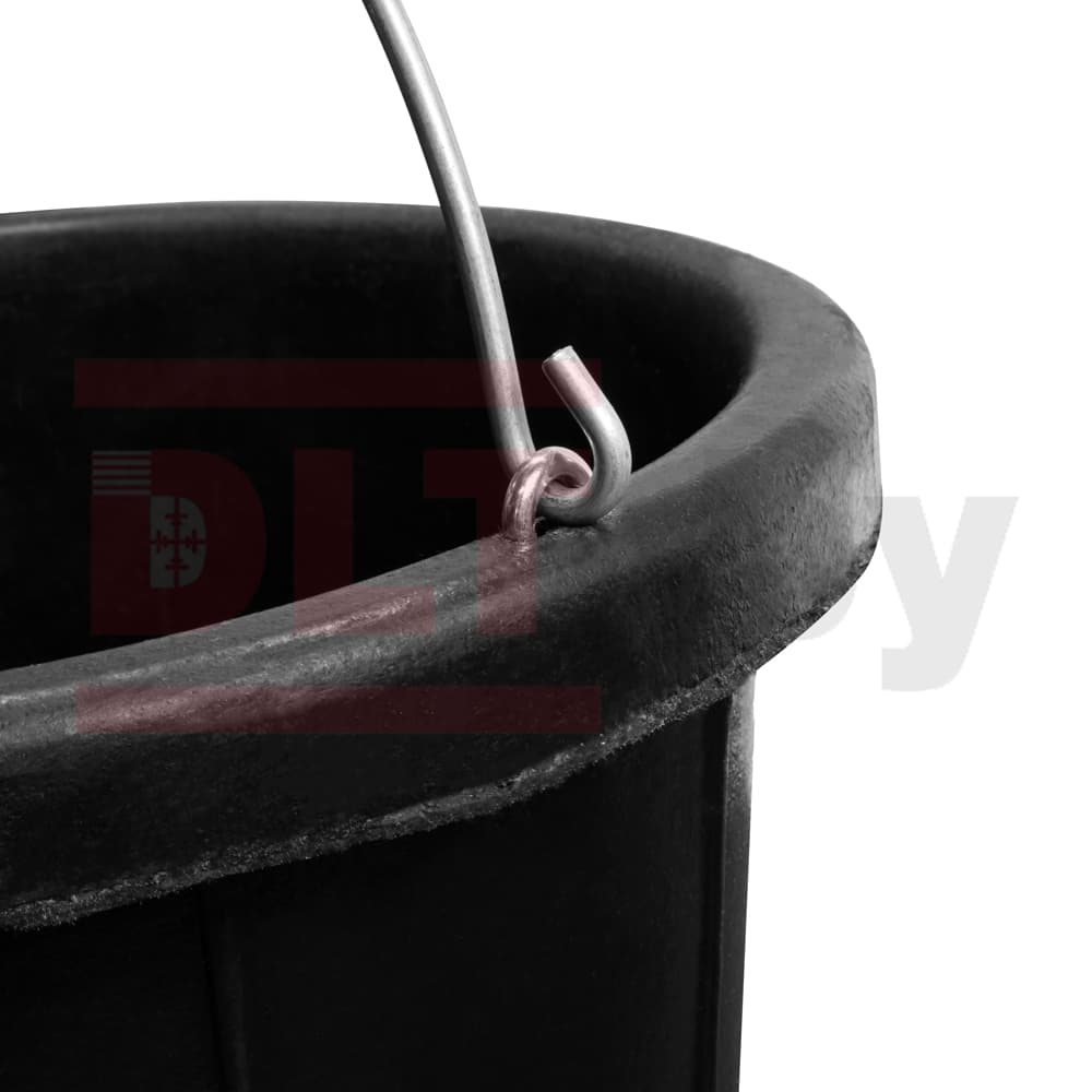Ведро строительное гибкое с градуировкой, DLT, 8л (факт. 7,3л), тип RUBBERBUCK, арт.2902 - фото 5