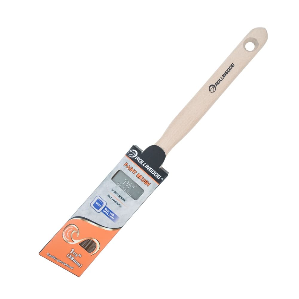 Кисть Rollingdog W1000 38мм, угловой срез, синтетика, серия Professional, арт.10192 - фото 2