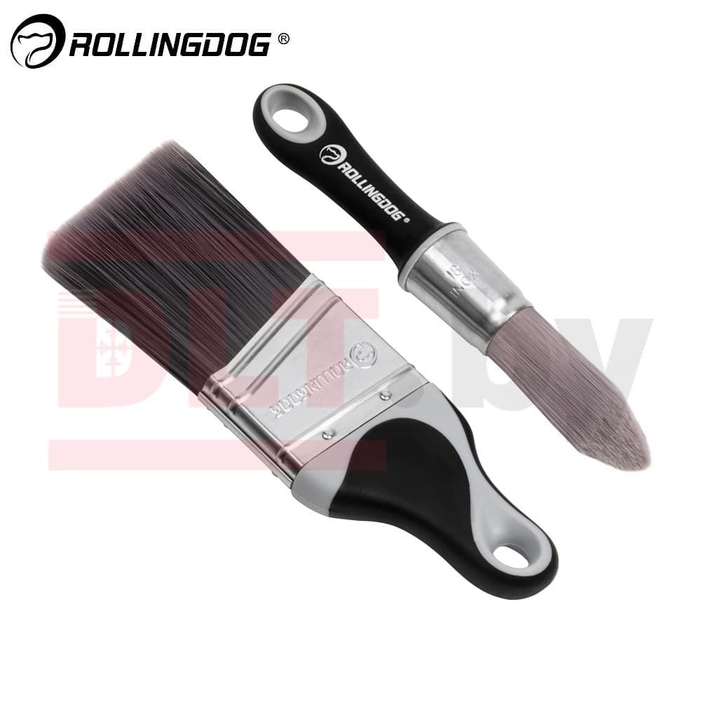 Набор кистей с короткой ручкой Rollingdog PT-1000 22/50мм, синтетика, серия Professional, арт.10595