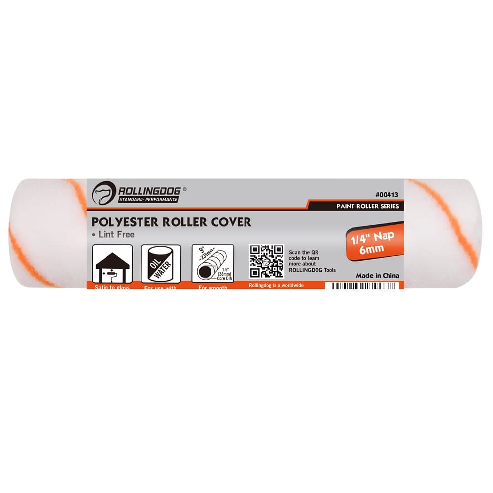 Валик Rollingdog Standard 230мм, ворс 6мм, для каркаса 38мм, полиэстер, арт.00413 - фото 2