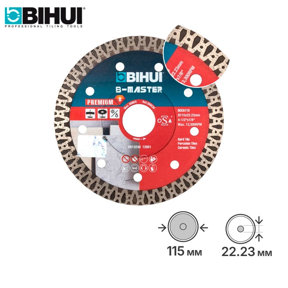 Алмазный диск BIHUI B-MASTER, 115х1,4мм, арт.DCCA115